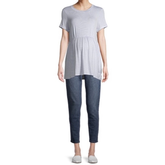 Maternity Babydoll Short Sleeve T-shirt - Picture 4 of 6